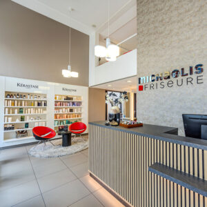 Empfangsbereich des Salons am Heumarkt von Michaelis Friseure Köln